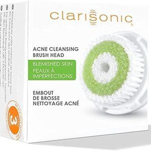 Clarisonic Acne Cleanse Facial Cleansing Brush Head Replacement --4 count